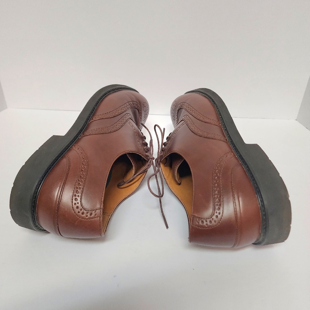 Rockport Classic Brown Leather Men's Dress Shoes Size 9.5 - Picture 4 of 8